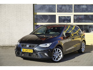 Seat Ibiza 1.0 TSI 5drs FR Business Intense BJ2021 Lmv 17" | Led V+A | Pdc | Navi | Achteruitrijcamera | App-Connect | Dashboard verlichting | Climate control | Cruise control | Verwarmde voorstoelen | Sportstoelen | Zwarte hemel | Extra getint glas