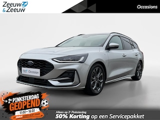 Ford Focus Wagon 1.0 EcoBoost Hybrid ST Line X | Automaat | Adaptief cruise control | Dodehoek detectie | Panorama dak | Draadloos opladen mobiel | Parkeersensoren voor en achter | Achteruitrijcamera | 17" lichtmetalen velgen | Privacy glas |