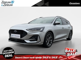 Ford Focus Wagon 1.0 EcoBoost Hybrid ST Line X | Automaat | Adaptief cruise control | Dodehoek detectie | Panorama dak | Draadloos opladen mobiel | Parkeersensoren voor en achter | Achteruitrijcamera | 17" lichtmetalen velgen | Privacy glas |