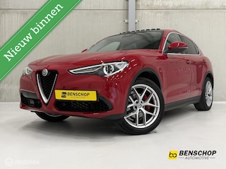 Alfa Romeo Stelvio 2.0 T AWD First Edition Alfa Rosso Panodak Leer Navi Memory 20 inch