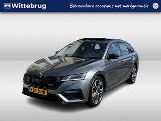 Skoda Octavia Combi 1.4 TSI RS iV PHEV Business / AUTOMAAT/ 245 PK/ PANO/ TREKHAAK/ CAMERA/ PARK. SENSOREN/ HEAD UP/ CRYSTAL LIGHT./ STOELVERWARM. V & A/ DODE HOEK/ DCC/ ADAPT. CRUISE/ TRAVEL ASSIST/ SMARTLINK/ NAVI/ CLIMA/ 19" LMV