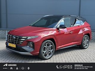 Hyundai Tucson 1.6 T-GDI PHEV N Line 4WD / tot 10-2026 Fabrieksgarantie / Dealer onderhouden / Trekgewicht 1.350 Kg / Accu SoH 100% / Camera /  Adaptief CC / Stuur- en Stoelverwarming / Elektrische klep / Apple Carplay Android Auto /