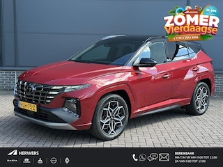 Hyundai Tucson 1.6 T-GDI PHEV N Line 4WD / tot 10-2026 Fabrieksgarantie / Dealer onderhouden / Trekgewicht 1.350 Kg / Accu SoH 100% / Camera /  Adaptief CC / Stuur- en Stoelverwarming / Elektrische klep / Apple Carplay Android Auto /