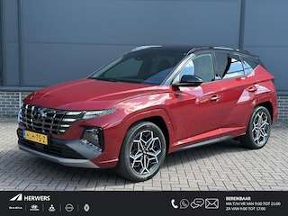 Hyundai Tucson 1.6 T-GDI PHEV N Line 4WD / tot 10-2026 Fabrieksgarantie / Dealer onderhouden / Trekgewicht 1.350 Kg / Accu SoH 100% / Camera /  Adaptief CC / Stuur- en Stoelverwarming / Elektrische klep / Apple Carplay Android Auto /
