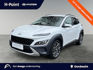 Hyundai Kona 1.6 GDI 140pk HEV Fashion | PREMIUM LEDEREN INTERIEUR | CLIMA | APPLE CARPLAY / ANDROID AUTO | ELEK. VERSTELBARE STOELEN | DODEHOEKBEW. |