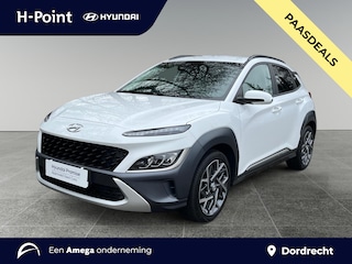 Hyundai Kona 1.6 GDI 140pk HEV Fashion | PREMIUM LEDEREN INTERIEUR | CLIMA | APPLE CARPLAY / ANDROID AUTO | ELEK. VERSTELBARE STOELEN | DODEHOEKBEW. |