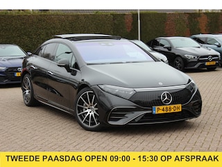 Mercedes-Benz EQS 450+ AMG Line 108 kWh / Trekhaak / Panoramadak / 360Camera / Head-up / Achterasbesturing / Luchtvering / 21'' / Leder / Burmester / Stoelventilatie+Verwarming / Dodehoek / DAB / ACC