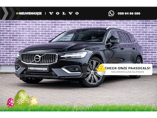 Volvo V60 2.0 B3 Inscription | Achteruitrijcamera | Parkeersensoren | Trekhaak | Lederen Bekleding | BLIS | Cruise Control Adaptief | Lichtmetalen Velgen 18 inch | Keyless Entry | Stoelverwarming
