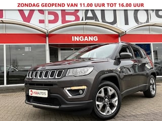 Jeep Compass 1.4 MULTI-AIR 140PK NIGHT-EAGLE HALF-LEER NAVI CAMERA CARPLAY AIRCO LMV PDC