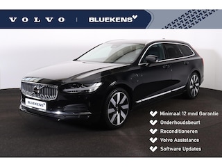 Volvo V90 T6 Recharge AWD Core Bright - IntelliSafe Assist & Surround - Adaptieve LED koplampen - Parkeercamera achter - Verwarmde voorstoelen, stuur & achterbank - Parkeersensoren voor & achter - Extra getint glas - Elektr. inklapbare trekhaak - 19' LMV