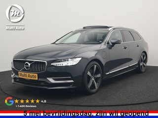 Volvo V90 T8 AWD Inscription Plug In Hybrid 394pk Dealer O.H PHEV | Trekhaak af Fabriek | Panodak | Adaptive Cruise | Luxe Lederen Sportstoelen Memory | Pilot Assist | Camera | 19 "L.M | Apple Carplay |