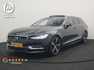 Volvo V90 T8 AWD Inscription Plug In Hybrid 394pk Dealer O.H PHEV | Trekhaak af Fabriek | Panodak | Adaptive Cruise | Luxe Lederen Sportstoelen Memory | Pilot Assist | Camera | 19 "L.M | Apple Carplay |