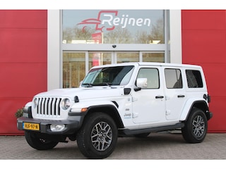 Jeep Wrangler Unlimited 4xe 380PK SAHARA OVERLAND | TRAILRATED | NAVIGATIE | APPLE CARPLAY/ANDROID AUTO | ACHTER/VOOR CAMERA | UITNEEMBARE DAKPLATEN | HARDTOP IN KLEUR | LEDEREN BEKLEDING | STOEL/STUUR VERWARMING | LED KOPLAMPEN | ADAPTIVE CRUISE CONTROL | TREE PLANKEN | HARD WHEELCOVER |