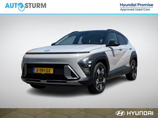 Hyundai Kona 1.6 GDI HEV Premium | Two-Tone Lakkleur | Stoelverwarming + -Ventilatie | 360° Camera | Leder | Navigatie | Apple Carplay/Android Auto | Geheugenstoel