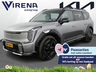 Kia EV9 GT-Line AWD 99.8 kWh - SOH 98,9 % Apple Carplay/Android Auto - Cruise Control - Dodehoekdetectie - Elektrische Glazen Schuif-/Kanteldak - Navigatie - Stoel/Stuur Verwarming - Fabrieksgarantie tot 10-2031