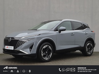 Nissan Qashqai 1.3 MHEV Xtronic N-Connecta Automaat / Fabrieksgarantie tot 03-2028 / Facelift / Cold pack / Pack Easy / Allseason banden / HUD / Panoramadak / Elektrische achterklep / Trekgewicht 1800 kg / Rondomzicht camera /