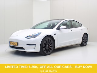 Tesla Model 3 Performance AWD 486pk 75 kWh FACELIFT [ AUTOPILOT+567KM WLTP+PREMIUM AUDIO ]