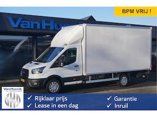 Ford Transit 350L 130PK Bakwagen BPM VRIJ!! Navi, Camera, Luchtvering, Dhollandia Klep, Lat om Lat!! NR. A01*