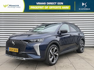 DS 7 1.6 PHEV 225 Etoile Full Options | Nappa Leder | Wegklapbare Trekhaak | Panorama Dak | Saphire blue met het lichte interieur | 20 Inch