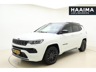 Jeep Compass 4xe 240 Plug-in Hybrid Electric S Automaat | Navigatie | Lederen bekleding | Camera | Keyless | Zwart dak | Dakrails | Lichtmetalen velgen black | Climate control