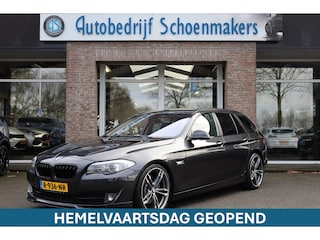 BMW 5-serie Touring 530i High Executive LEER MEMORY HUD STOELVERW. XENON CRUISE CLIMA NAVI 2XPDC 20''LMV