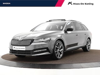 Skoda Superb Combi 1.4 TSI 218pk DSG iV Sportline Business · Panoramadak · Camera · Elek Bestuurderstoel Met Geheugen · Apple/Android Car Play · Elek. Achterklep · Keyless · 19'' Inch · Garantie t/m 30-07-2028 of 100.000km