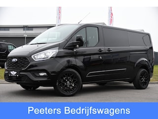 Ford Transit Custom 300 2.0 TDCI L2H1 Limited DC Black Edition Camera, Cruise, Carplay, 170pk, 2 x Schuifdeur, Stoelverwarming, Automaat, Sensoren, Uniek!