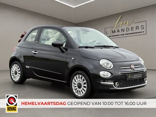 Fiat 500 1.2 Lounge 2020 ZWART | Cabriolet | Apple CarPlay