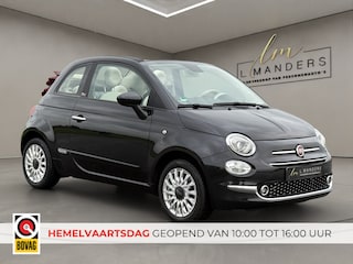 Fiat 500 1.2 Lounge 2020 ZWART | Cabriolet | Apple CarPlay