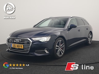 Audi A6 Avant 50 TFSI e quattro S Line Plug In Hybrid 300pk Dealer O.H. PHEV | Trekhaak Af Fabriek | Adaptive Cruise | Head Up | 360 Camera | Alcantara Sportstoelen Verwarmd | Stuur Verwarmd | Apple Carplay | Navigatie | Virtual | DAB |