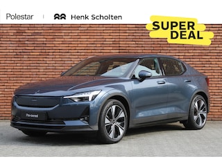 Polestar 2 Long Range Single Motor Plus 82 kWh Adaptieve Cruise Control, Pilot Assist, Verwarmbaar Stuurwiel, Verwarmbare Voorstoelen, Warmtepomp, 19" Lichtmetalen Velgen, Apple Car Play,