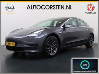 Tesla Model 3 RWD SR plus 325PK LFP Accu Soh 93% Lmv 18" AutoPilot Leder Panoramadak Adaptive-Cruise Camera's Elektr.-Stuur+Stoelen+Spiegels+Geheugen+Easy-Entry+Verwarmde stoelen Park assistent Pdc WIFI Lane-Assist Speed-Assist SOH 93% Navi LED DAB Voorverwarmen Keyless One-Pedal-Drive 1e Eigenaar Origineel Nederlandse Auto