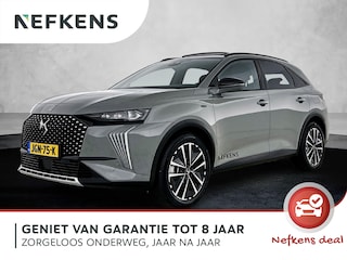 DS 7 1.6 PHEV Edition France 225pk Automaat | 8 JAAR GARANTIE | Trekhaak | Navigatie | Rondomzicht Camera | Alcantara Bekleding | Voorstoelen Verwarmd | Elektrische Achterklep met Sensor | Full-LED Koplampen | Dodehoek Detectie | Adaptieve Cruise Control | 19"LMV |