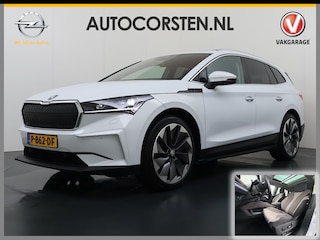Skoda Enyaq iV 80 First Edition HighLuxus Soh92% Pano-Dak Elektr.Trekhaak *BOMVOL € 63.000 nieuw!* 21"lm Full-Led 360-Camera Adaptive-Cruise Navi Apple Carplay Android PDC-a+v Akoustiche-Ramen Keyless HUD Elektr.Stoel+Geheugen(+stuur)+Bank-Verwarmd Trekhaak First Editi Warmtepomp Adaptief onderstel+Dynamisch-onderstel/Stuur Airco-autom 3-zones E-call Chroom-Dakrail Head-Up-Display Smartlink Edition High 1.000kg trekvermogen