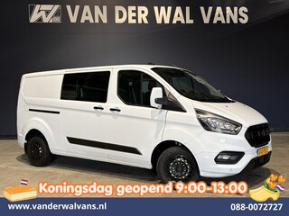 Ford Transit Custom 2.0 TDCI 131pk L2H1 Dubbele Cabine Euro6 Airco | 6-Zits | Navigatie | LED | Apple Carplay | Cruisecontrol Android Auto, Parkeersensoren, Achterklep, 2800kg trekvermogen