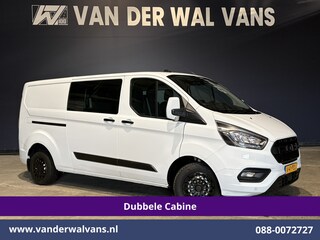 Ford Transit Custom 2.0 TDCI 131pk L2H1 Dubbele Cabine Euro6 Airco | 6-Zits | Navigatie | LED | Apple Carplay | Cruisecontrol Android Auto, Parkeersensoren, Achterklep, 2800kg trekvermogen