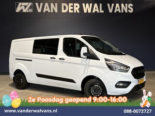 Ford Transit Custom 2.0 TDCI 131pk L2H1 Dubbele Cabine Euro6 Airco | 6-Zits | Navigatie | LED | Apple Carplay | Cruisecontrol Android Auto, Parkeersensoren, Achterklep, 2800kg trekvermogen