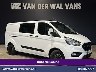 Ford Transit Custom 2.0 TDCI 131pk L2H1 Dubbele Cabine Euro6 Airco | 6-Zits | Navigatie | LED | Apple Carplay | Cruisecontrol Android Auto, Parkeersensoren, Achterklep, 2800kg trekvermogen