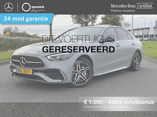Mercedes-Benz C-klasse 180 Business Solution AMG | Panoramadak | Sportstoelen | Digital Light | 360 Camera | DAB | Ele.wegklapbare Trekhaak | Sfeerverlichting | Nightpakket | Spiegelpakket | Apple Carplay/Android Auto |
