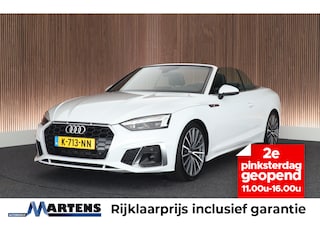 Audi A5 Cabriolet 35 TFSI 150pk S edition Nekverwarming Stoelverwarming Leder Virtual Cockpit Matrix Led 2x S-Line