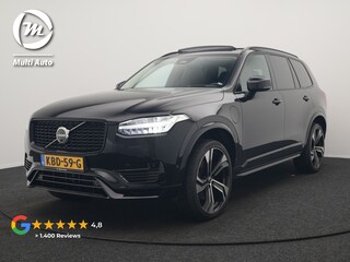 Volvo XC90 T8 Recharge AWD Ultimate Dark Plug In Hybrid LONG RANGE 455pk 7 Persoons PHEV | Trekhaak af Fabriek | Panodak | Adaptive Cruise | 360 Camera | 22"L.M | Head Up | Google Maps | Pilot Assist | Harmand Kardon | Stuurverwarming |