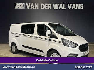 Ford Transit Custom 2.0 TDCI Automaat 131pk L2H1 Dubbel cabine Euro6 *Laadklep* Airco | 6-Zits | Camera | Navigatie | Apple Carplay LED, Trekhaak, Cruisecontrol, Android Auto, Stoelverwarming, Verwarmde Voorruit, Parkeersensoren, Bijrijdersbank