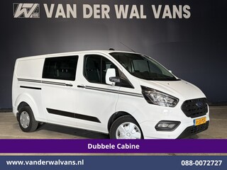 Ford Transit Custom 2.0 TDCI Automaat 131pk L2H1 Dubbel cabine Euro6 *Laadklep* Airco | 6-Zits | Camera | Navigatie | Apple Carplay LED, Trekhaak, Cruisecontrol, Android Auto, Stoelverwarming, Verwarmde Voorruit, Parkeersensoren, Bijrijdersbank