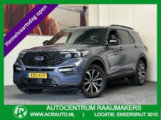 Ford Explorer 3.0 V6 ECOBOOST PHEV ST-LINE 7 PERSOONS NAVIGATIE ADAPTIVE CRUISE CONTROL PANORAMA SCHUIF/KANTELDAK APPLE CARPLAY/ANDROID RIJSTROOKSENSOREN DODEHOEKSENSOREN 360 CAMERA AFN. TREKHAAK ZEER MOOI !! 3010