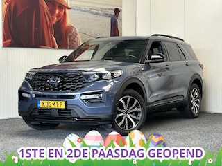 Ford Explorer 3.0 V6 ECOBOOST PHEV ST-LINE 7 PERSOONS NAVIGATIE ADAPTIVE CRUISE CONTROL PANORAMA SCHUIF/KANTELDAK APPLE CARPLAY/ANDROID RIJSTROOKSENSOREN DODEHOEKSENSOREN 360 CAMERA AFN. TREKHAAK ZEER MOOI !! 3010