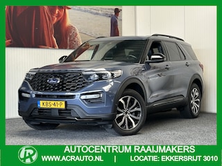 Ford Explorer 3.0 V6 ECOBOOST PHEV ST-LINE 7 PERSOONS NAVIGATIE ADAPTIVE CRUISE CONTROL PANORAMA SCHUIF/KANTELDAK APPLE CARPLAY/ANDROID RIJSTROOKSENSOREN DODEHOEKSENSOREN 360 CAMERA AFN. TREKHAAK ZEER MOOI !! 3010