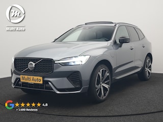 Volvo XC60 T6 AWD R-Design Plug In Hybrid 350pk Dealer O.H. PHEV | Panodak | Adaptive Cruise | Camera | Lederen Sportstoelen Memory & Verwarmd | Harman / Kardon | Stuur Verwarmd | 21"L.M | Apple Carplay | Keyless | Blis | Navigatie | DAB |