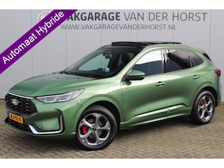 Ford Kuga 2.5-243pk PHEV ST-Line X. Trekgewicht 2.100kg. Nieuw Model ! Van €. 54.937,- voor €. 43.735,- Trekgewicht van 2.100kg ! Elektr. panodak., elektr. trekhaak, stoel-, stuur- en voorraamverw., 360gr. Camera, HUD, AppleCarplay/Androidauto, Elektr. verstelb. comfortstoelen, LED verl.