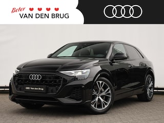 Audi Q8 55 TFSI e quattro Pro Line S | HUD | Stuurverwarming | Leder | Elektr. verstelbare voorstoelen + memory | Trekhaak | Luchtvering | Stoelverwarming v+a | Pano | 360° camera |