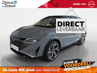 Nissan Qashqai 1.5 e-Power Tekna Plus |360grd Camera|Navigatie|Pro-pilot|Stoelgeheugen|Bose audio|Nappa lederen bekleding|Two-tone kleurstelling|Parkeersensoren voor en achter|Cold Pack| Panoramisch glazendak|